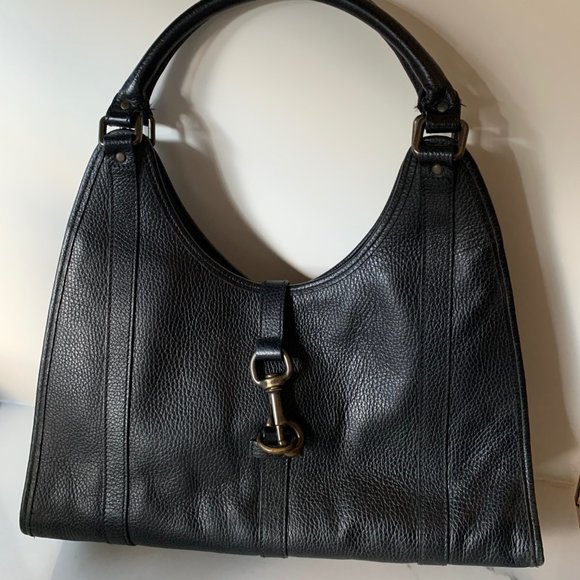 Gucci Black Pebbled Leather Shoulder Bag - Picture 1 of 11